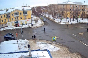 Crossroads of Pobeda and Golets. Kopeysk webcams