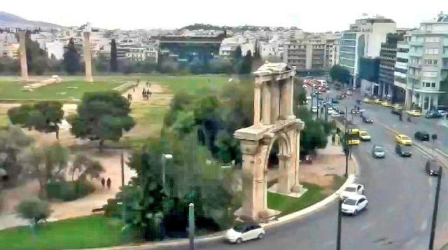 Hadrian's Arch. Webcam Athens online