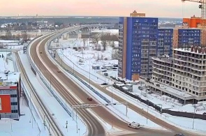 Bridge over the Volga. Webcams Dubna