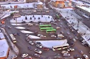 The station square. Tyumen webcam online