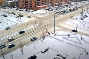 Crossroads of Nekrasov and Sovetskaya. Abakan webcams