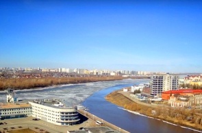 The Irtysh and Om rivers. Omsk webcams