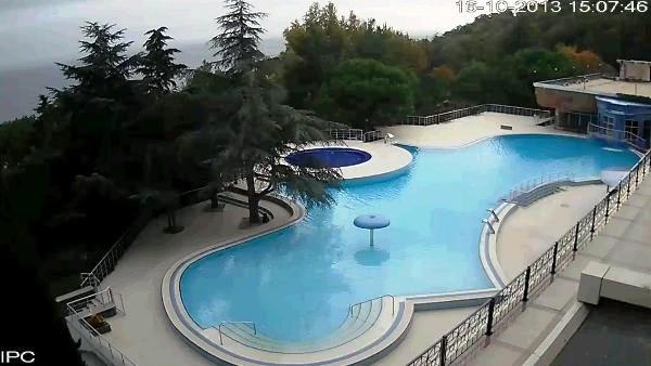 The pool of sanatorium AI-Danil. p. Danilovka