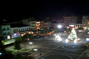 View of the Central Square of Sparta. Peloponnese webcams