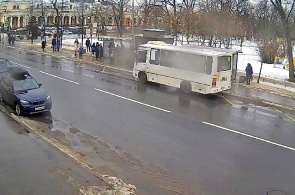 Orangery Street. View of the Gostiny Dvor. Pushkin webcams online