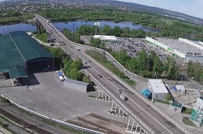 Irkutnyy bridge webcam Irkutsk