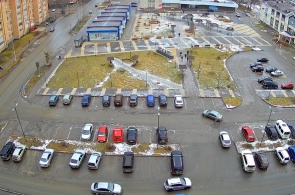 Railway Station Square. Glazov webcams online