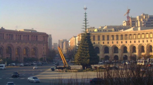 The Republic Square. Yerevan in real-time