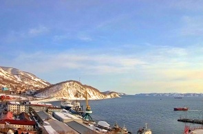 View from the Naval Cathedral. Webcams Petropavlovsk-Kamchatsky
