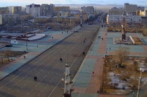 Lenin Square. Chita in real-time
