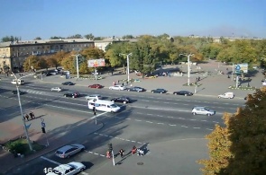 Mayakovsky square, the Fountain of Life Zaporozhye webcam online