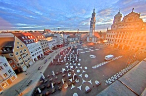 Town Hall Square. Augsburg webcams online