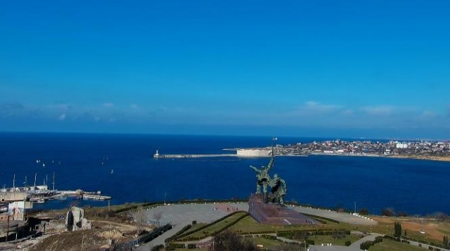 Panoramic webcam of the city centre. Sevastopol in real time