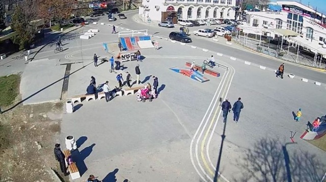The area of the 300th anniversary of the Russian Fleet. Webcam № 2