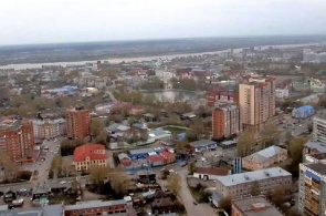 Panorama of the city. Webcam Tomsk online