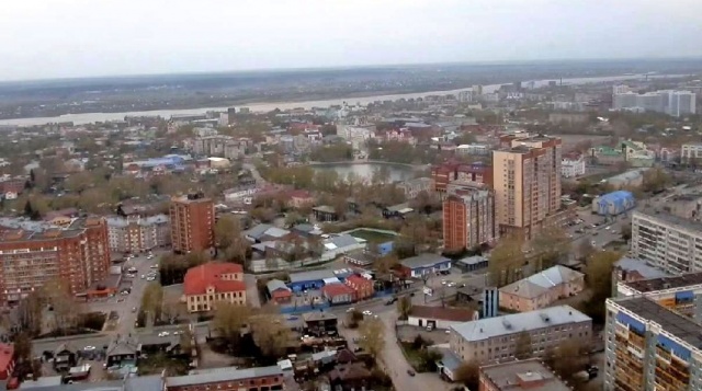Panorama of the city. Webcam Tomsk online