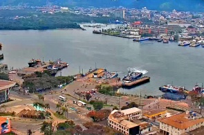 Ferry crossing. Santos Guaruja webcams online