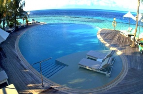 Island Kamada. Webcam Maldives online