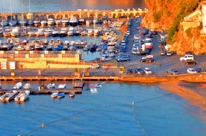 Panoramic webcam on the beach of Cetara. Salerno webcams online