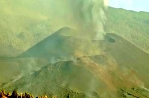 Volcano Cumbre Vieja. Webcams Santa Cruz de Tenerife