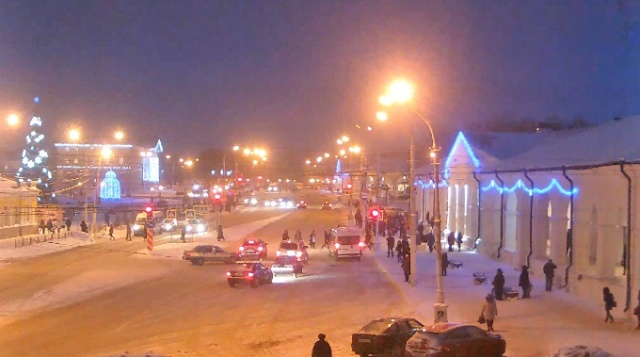 Webcam online on the Susanin square in Kostroma