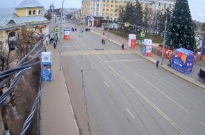 Street Cathedral. Stream in the direction of the Ryazan Kremlin. Webcams online Ryazan