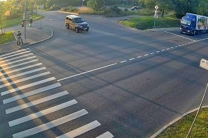 Crossroads of Lenin and Grazhdanskaya (angle 1). Webcams Krasnoye Selo