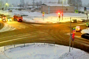 Crossroad of Kuznetskaya and Komarova. Mezhdurechensk webcams online