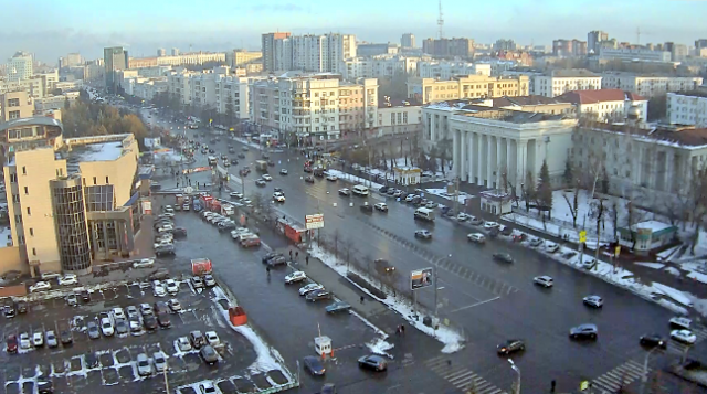 The junction of the Sverdlovsk and Lenin. Web Cam with sound