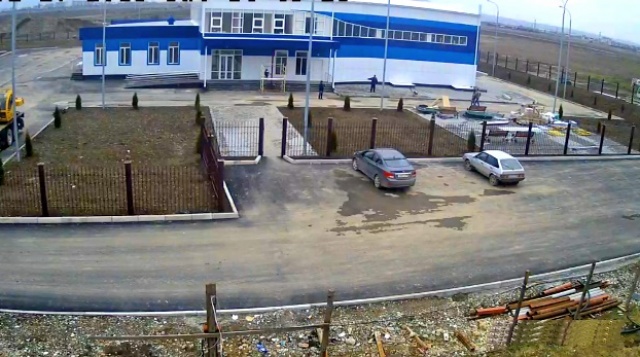 The construction of the pool in Grozny webcam online