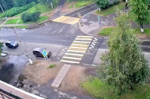 Crossroads of Loginova and Korabelnaya. Webcams of Severodvinsk