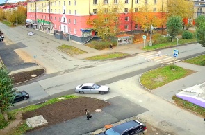 Trubnikov-Herzen intersection. Webcams of Pervouralsk