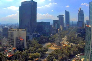 The Angel Of Independence. Webcam Mexico city online
