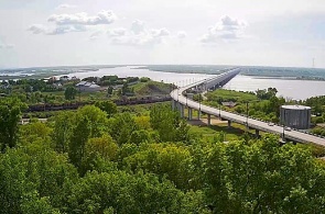 Amur bridge. Webcams Khabarovsk online
