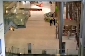 The Cologne/Bonn Airport. The lobby of terminal 2. Cologne web Cam online