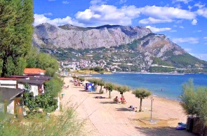 Beach in Omis. Split webcams online