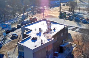 The intersection of Volgogradskaya and Teatralnaya. Orenburg webcams