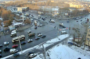 The junction of the Komsomol in Sverdlovsk. Chelyabinsk webcam online