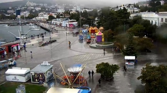 The Central promenade of Yalta webcam online