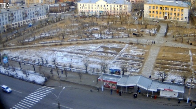 Decembrists Square. Chita in real-time.