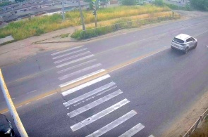 Pedestrian crossing near the Marine Glory Park. Webcams Ryazan