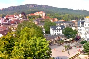 View of Goetheplatz from the theatre. Baden-Baden webcams online