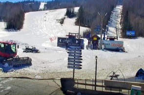 Mount Sobolinaya. View of Pologaya and the training slope. Baikalsk webcams