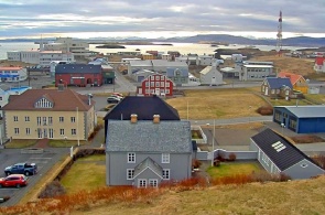 Stykkisholmur city panoramic webcam online
