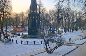 Park Lopatinsky Garden. Monument to the defenders. Smolensk webcams online