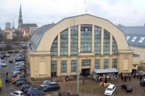 Riga Central market. Riga web camera online
