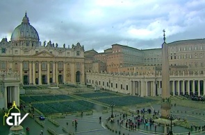 St. Peter's Cathedral. Webcam Vatican city online