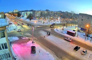Crossroads of Lenin Oktyabrskaya. Webcams Salavat
