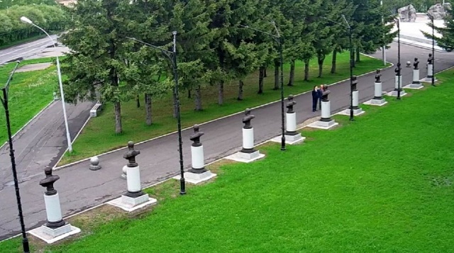 Avenue Of The Marshals. Webcam Komsomolsk-on-Amur