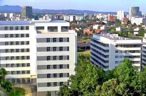 Interchange of Slavonski and Marina Drzic Avenues. Zagreb webcams online